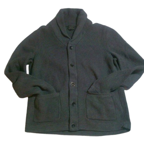 Rag & Bone Mens Cardigan NY Standard Issue Avery Shawl Collar Gray Large - Picture 4 of 7